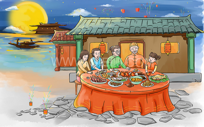 賞中秋圓月享美好時(shí)光，企鵝糧油機(jī)械祝您中秋團(tuán)圓快樂(圖2)
